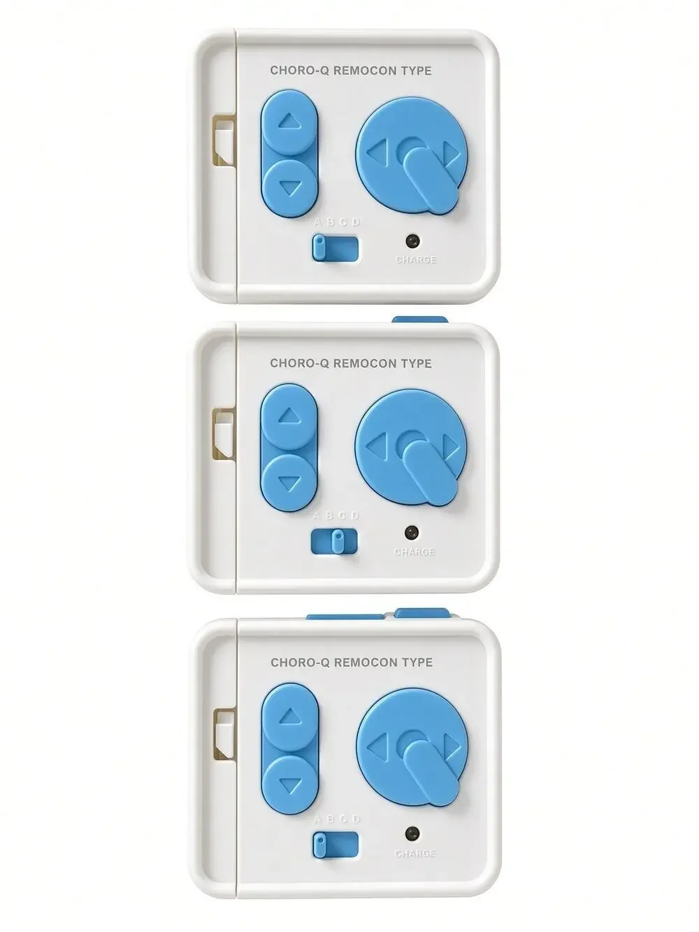 TOMY Choro-Q Remocon Type RC Controller Lot of 3 Transmitters Blue White